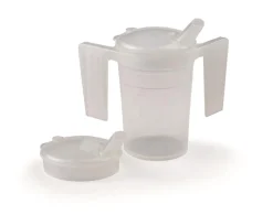 Beker met deksel & handvatten
