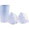 Beker met 2 tuitdeksels lang