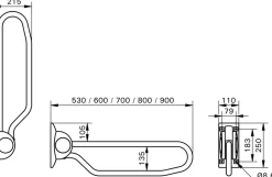 Douche/toilet Linido toiletbeugel opklapbaar