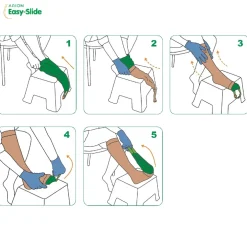 Easy-slide steunkous aantrekhulp