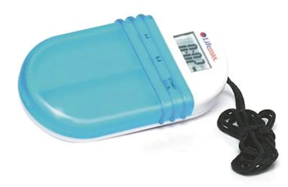 Pillendoos met alarm(2 vakken)