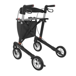 Rollator Mobilex Gepard Carbon zachte wielen