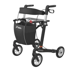 Rollator Mobilex Gepard Carbon zachte wielen