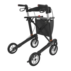 Rollator Mobilex Gepard Carbon zachte wielen