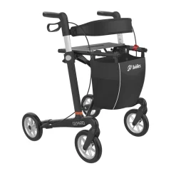Rollator Mobilex Gepard Carbon zachte wielen