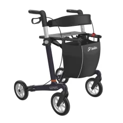 Rollator Mobilex Gepard Carbon zachte wielen