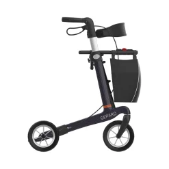 Rollator Mobilex Gepard Carbon zachte wielen