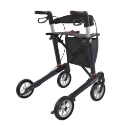Rollator Mobilex Gepard Carbon zachte wielen