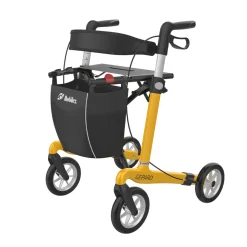 Rollator Mobilex Gepard Carbon zachte wielen