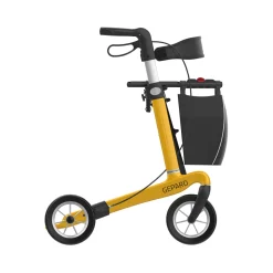 Rollator Mobilex Gepard Carbon zachte wielen