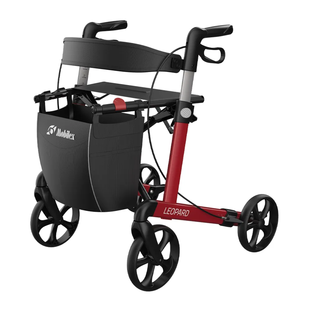 Rollator Mobilex Leopard harde wielen zith 55 cm