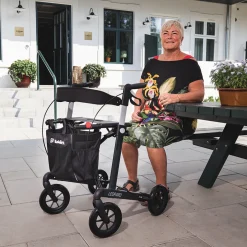 Rollator Mobilex Leopard zachte wielen zith 55 cm