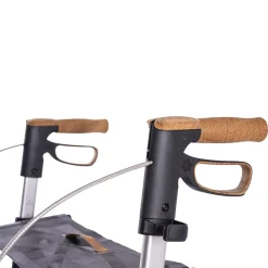 Rollator Saljol carbon CR62 incl rugsteun/lamp/bel