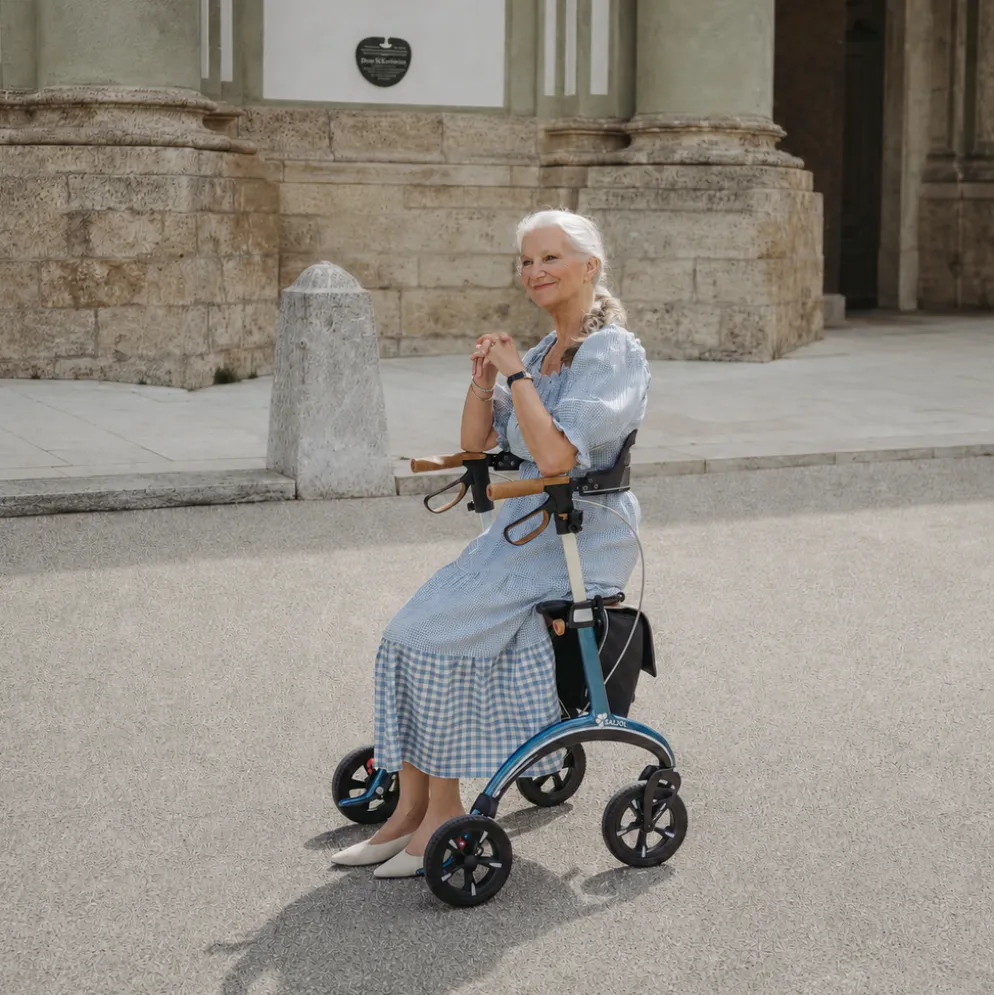 Rollator Saljol Carbon CR54 volledige uitrusting