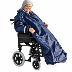 Rolstoel Wheeley Mac regencape/poncho incl mouwen