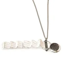 SOS ketting incl hanger RVS