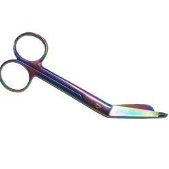 Verbandschaar RVS met gekleurd handvat